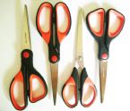 4 Pcs Packed Office Scissors Set , w/ Soft- Grip Touch Handle