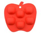 Silicone 6 Cups of Ice Tray with APPLE Shape