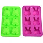 Silicone Baking Moulds / 6 Cups of Rabbits Shape