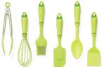 6 Pcs Packed of Mini Silicone Utensils for Children